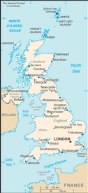 carte du Royaume-Uni
